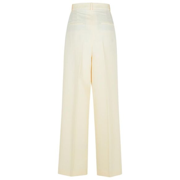 Róhe 'Tailored' Cream Recycled Polyester Pants Women - Picture 3 of 3